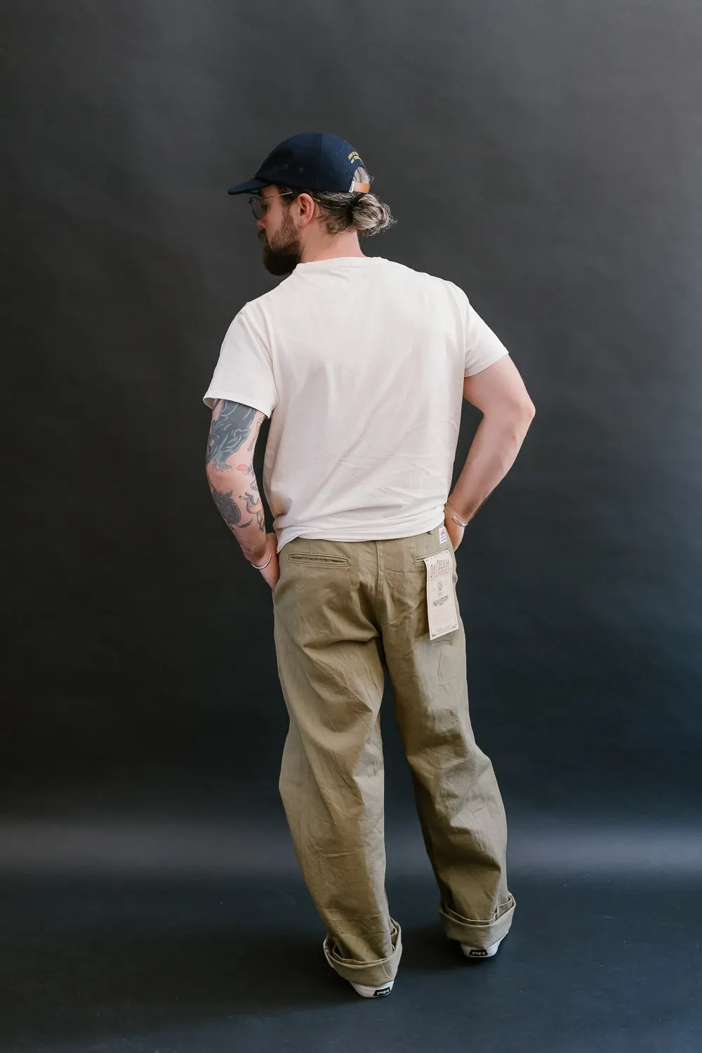 777-BRD - "British Drill" Selvedge Trousers - Wide Fit