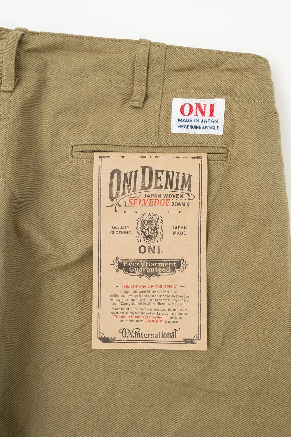 777-BRD - "British Drill" Selvedge Trousers - Wide Fit