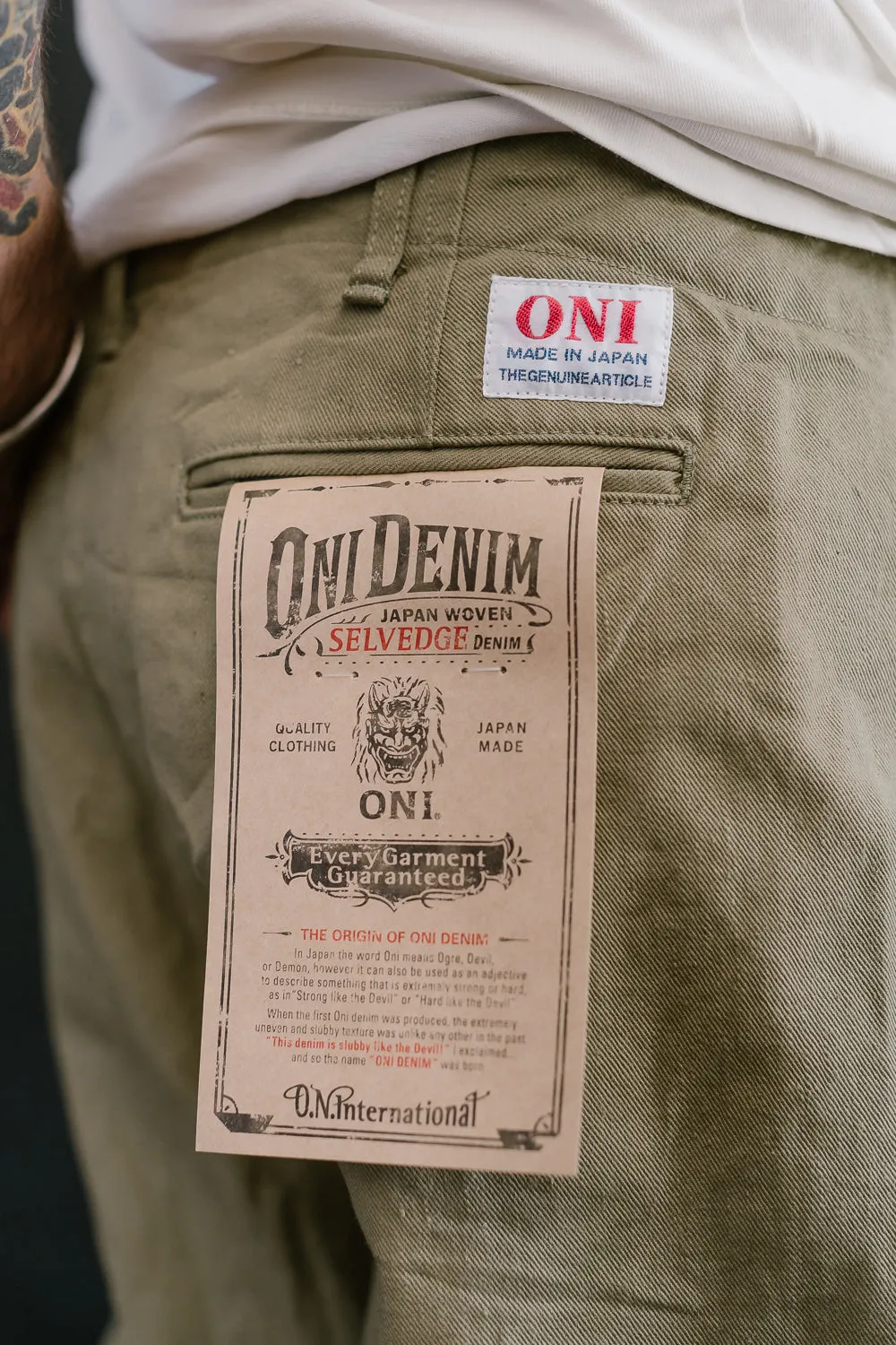 777-BRD - "British Drill" Selvedge Trousers - Wide Fit