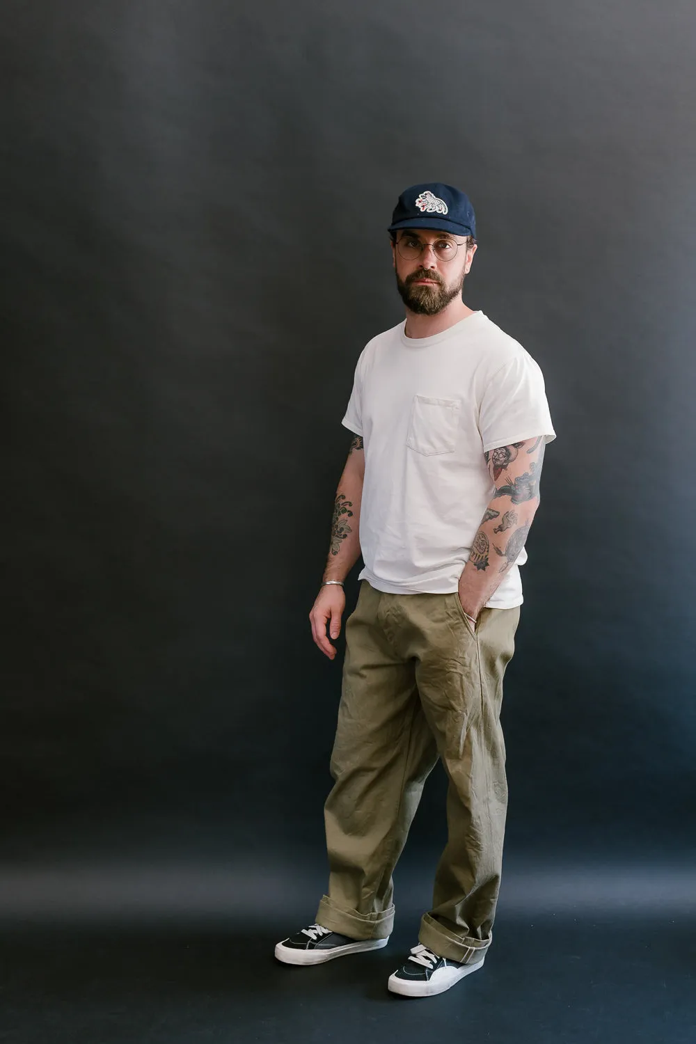 777-BRD - "British Drill" Selvedge Trousers - Wide Fit