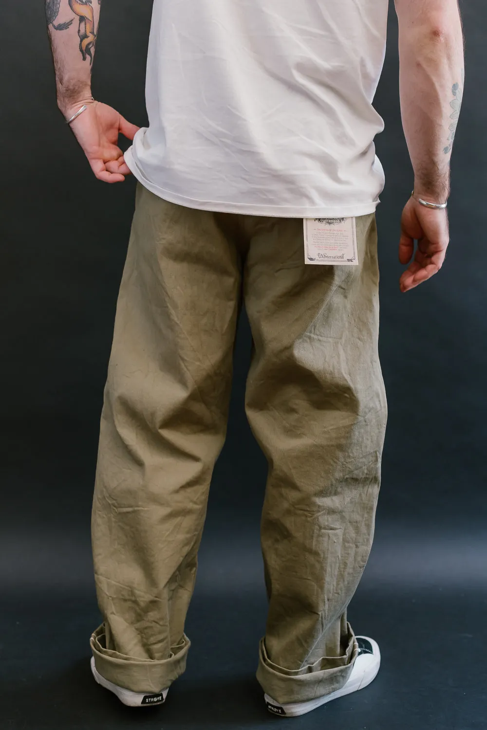 777-BRD - "British Drill" Selvedge Trousers - Wide Fit