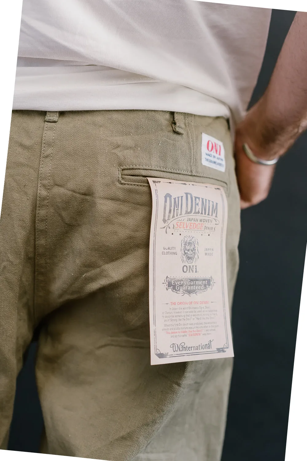 777-BRD - "British Drill" Selvedge Trousers - Wide Fit