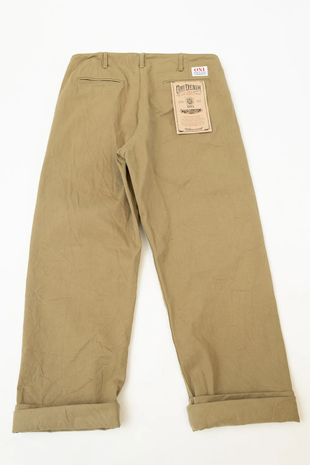 777-BRD - "British Drill" Selvedge Trousers - Wide Fit