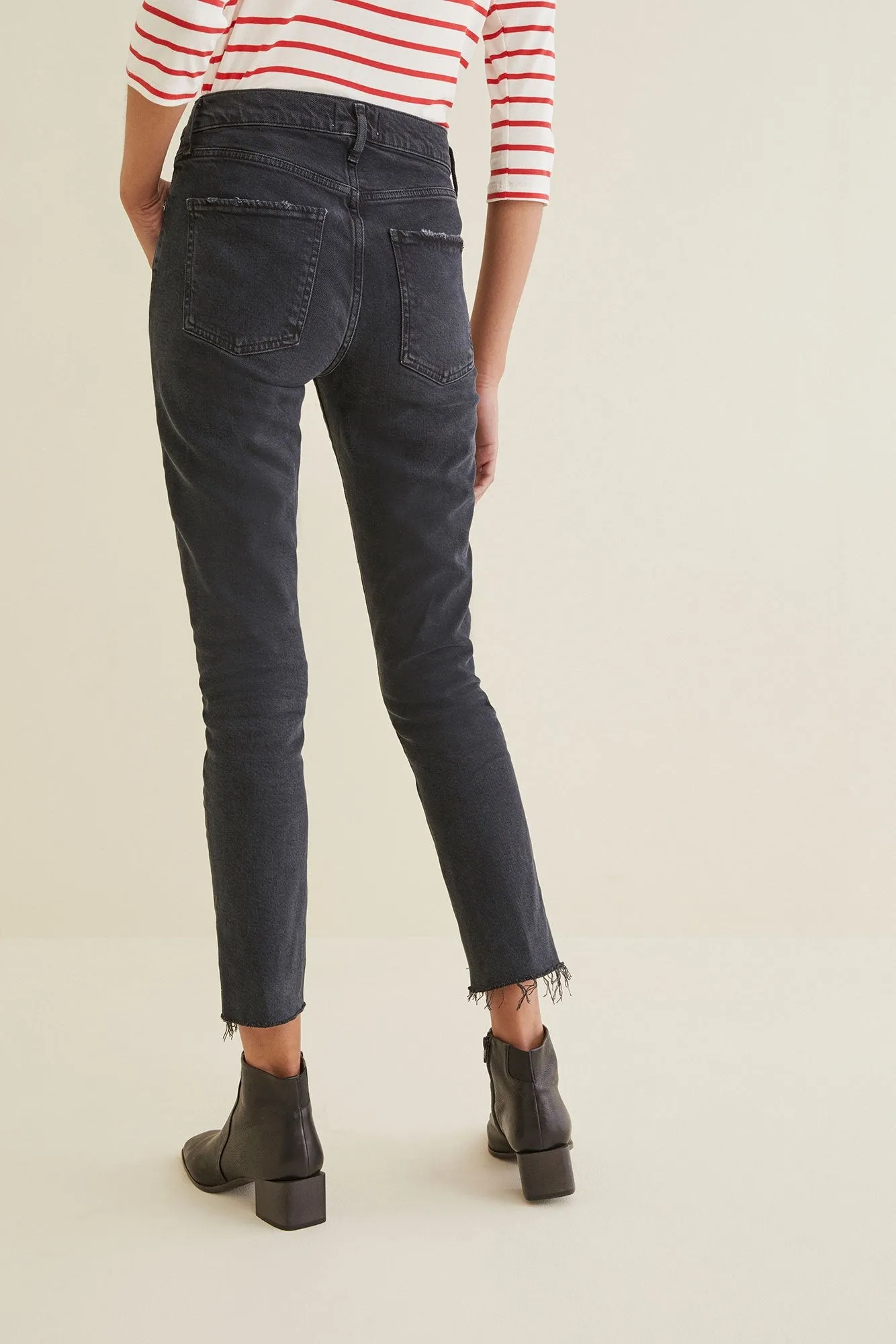 AGOLDE Toni Mid Rise Straight Jean