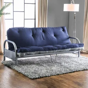 Aksel Black/Red Futon Mattress, Navy & Gray