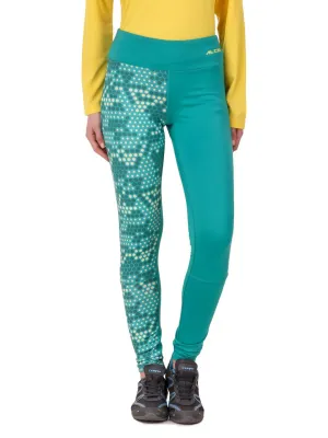 Alcis Womens Printed Green Legging AKTRWLG1300328