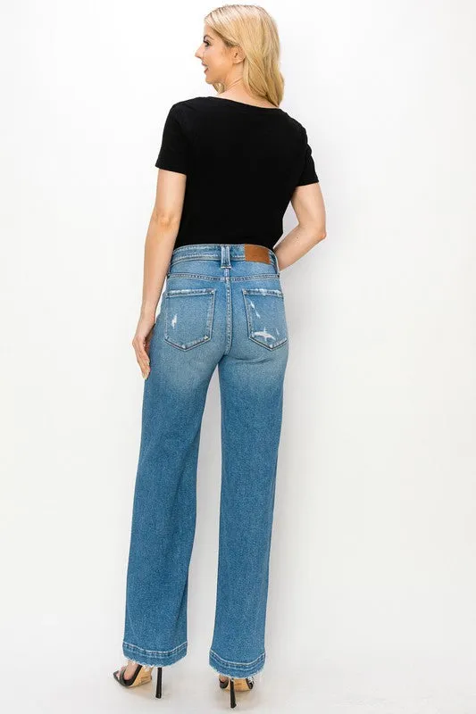 Alice High Rise Straight Leg Jeans