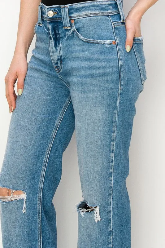 Alice High Rise Straight Leg Jeans