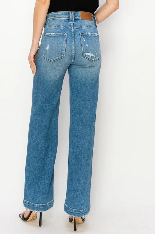 Alice High Rise Straight Leg Jeans