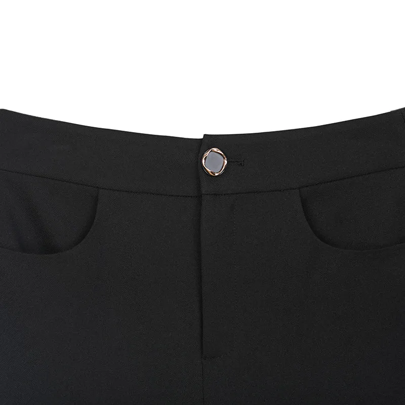 Black High Waist Flare Pants