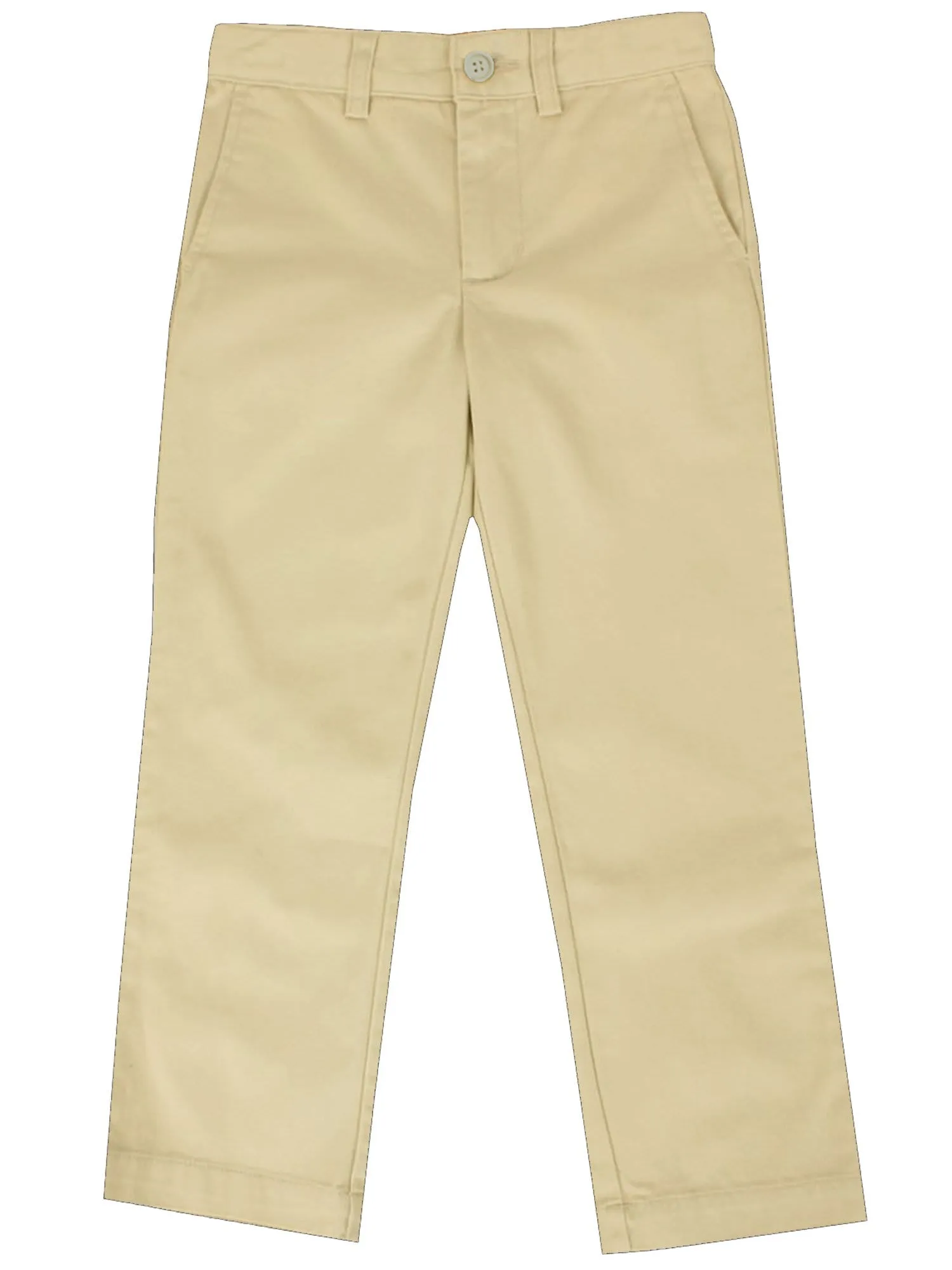 Boys Slim Straight Flat Front School Uniform Pants