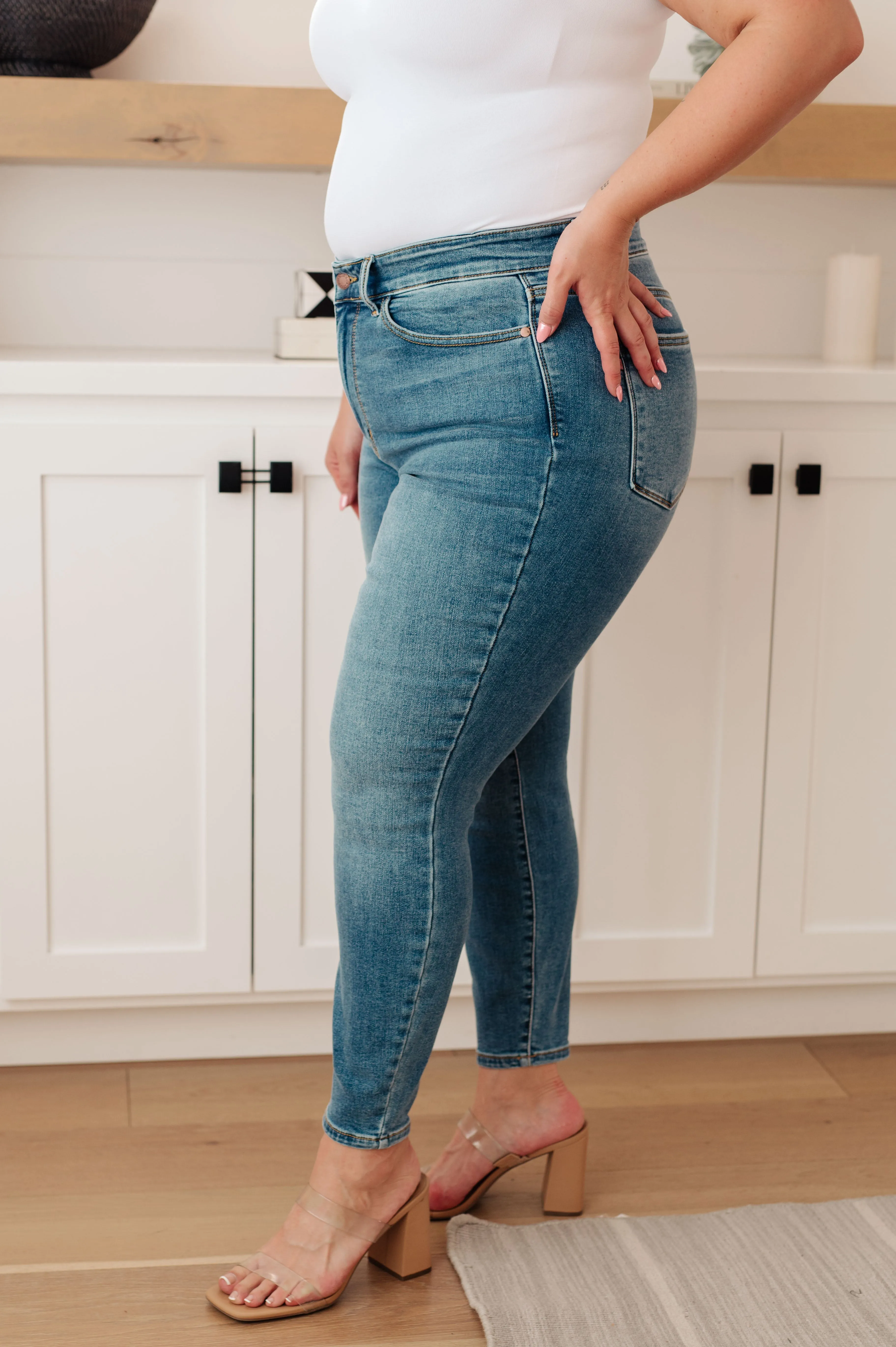 Bryant High Rise Judy Blue Thermal Skinny Jean