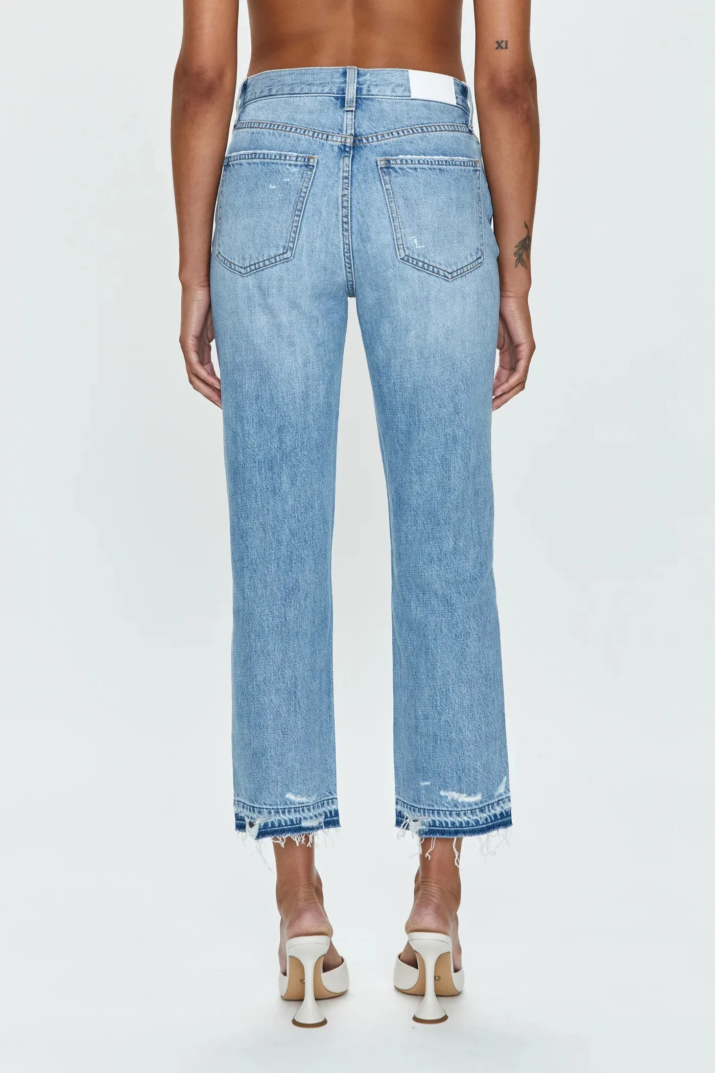 Charlie High Rise Classic Straight Leg Denim - Scenic Distressed [Pistola]