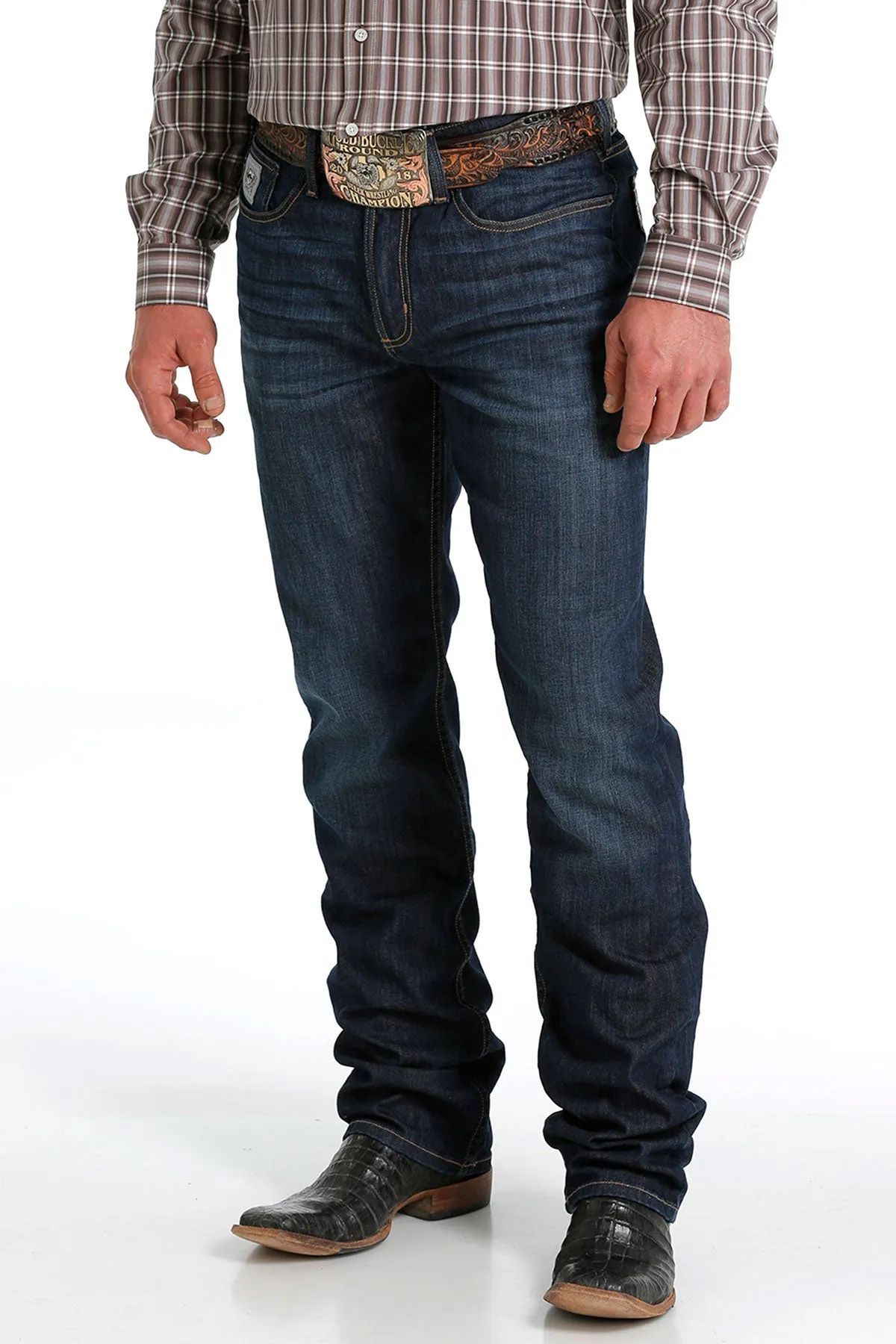 Cinch Men's Silver Label Slim Fit Jean- Rinse