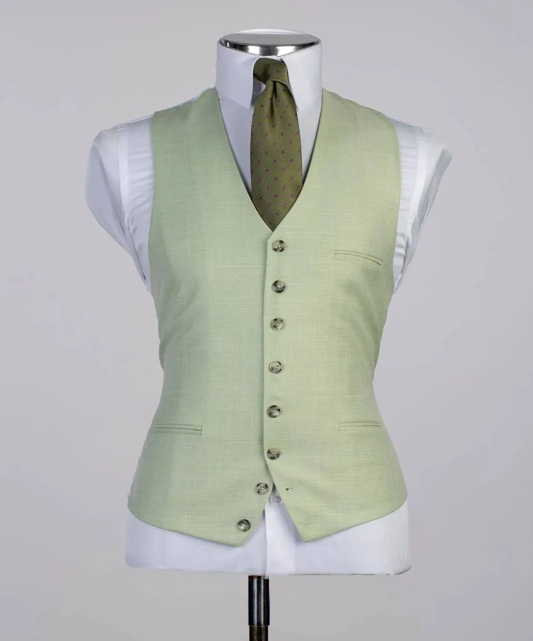 Classic Light Green 3 Piece Suit