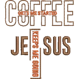 Coffee-and-Jesus-Keeps-Me - Embroidery Design