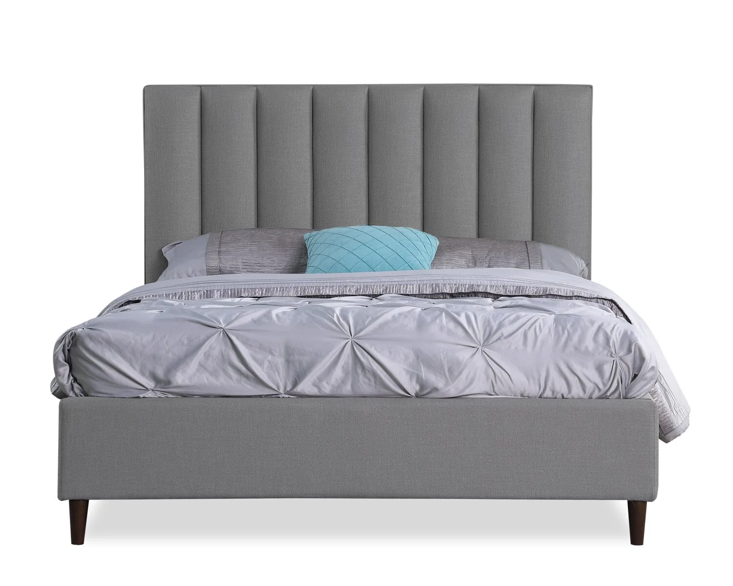 Cresbard Upholstered Full Platform Bed - Grey