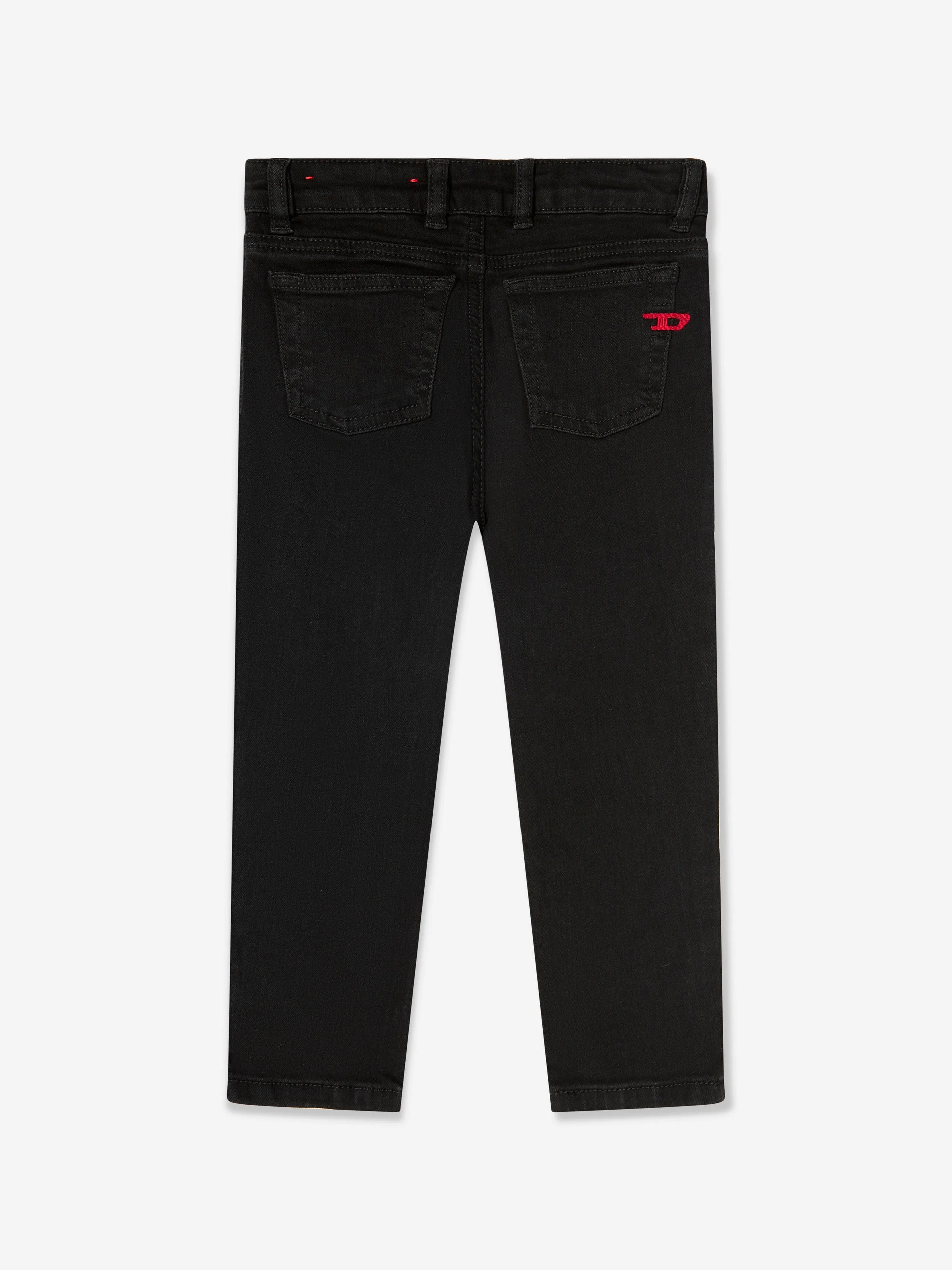 Diesel Boys Regular Fit Jeans in Black