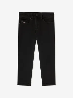 Diesel Boys Regular Fit Jeans in Black