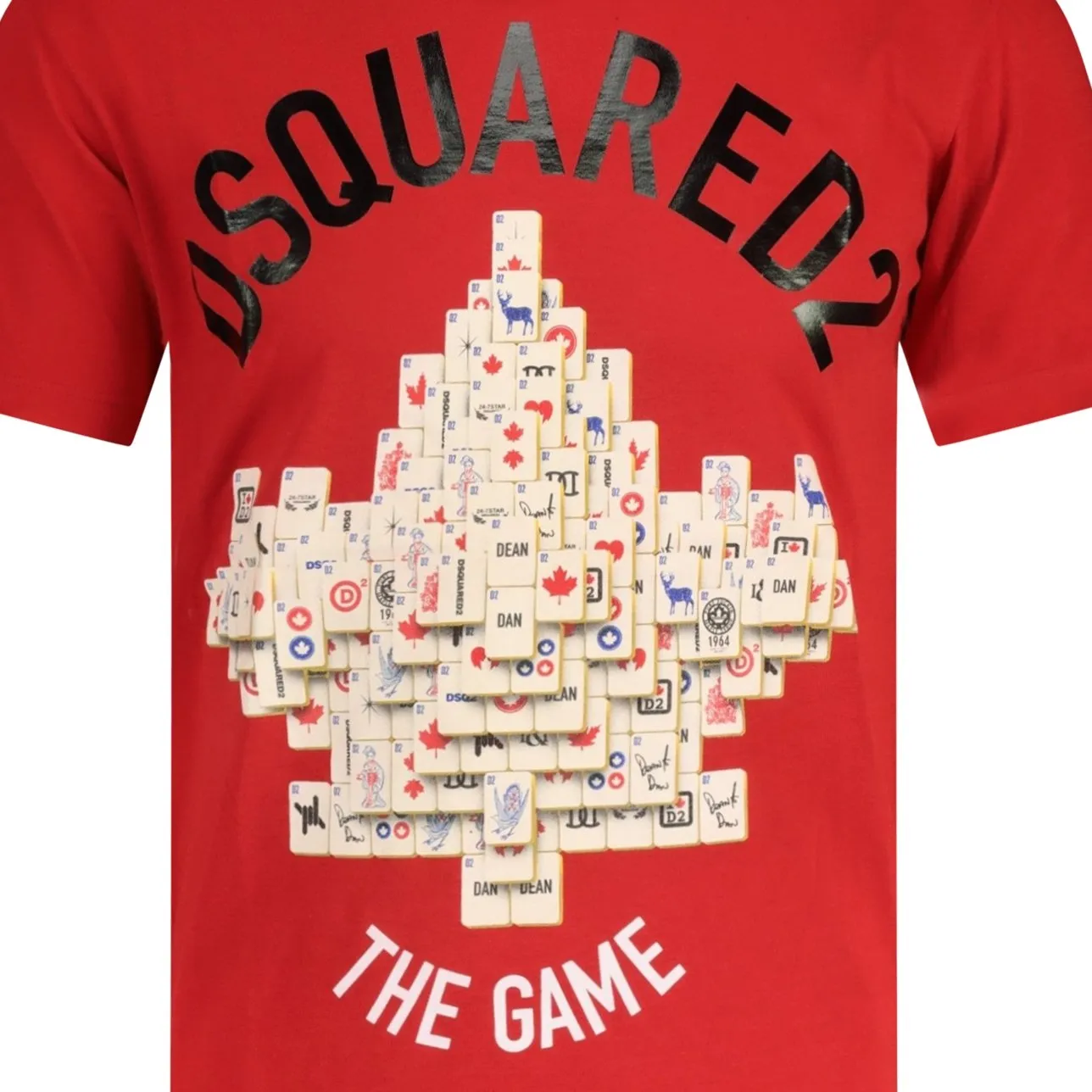 DSQUARED2 Tile Logo T-Shirt Red