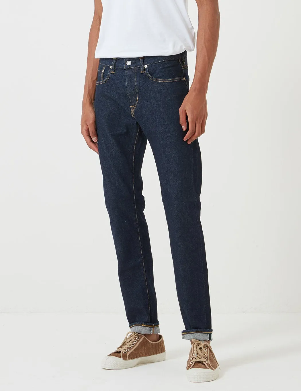 Edwin 'Made in Japan' Kaihara Selvage 12oz Jeans (Slim Tapered) - Blue Rinsed