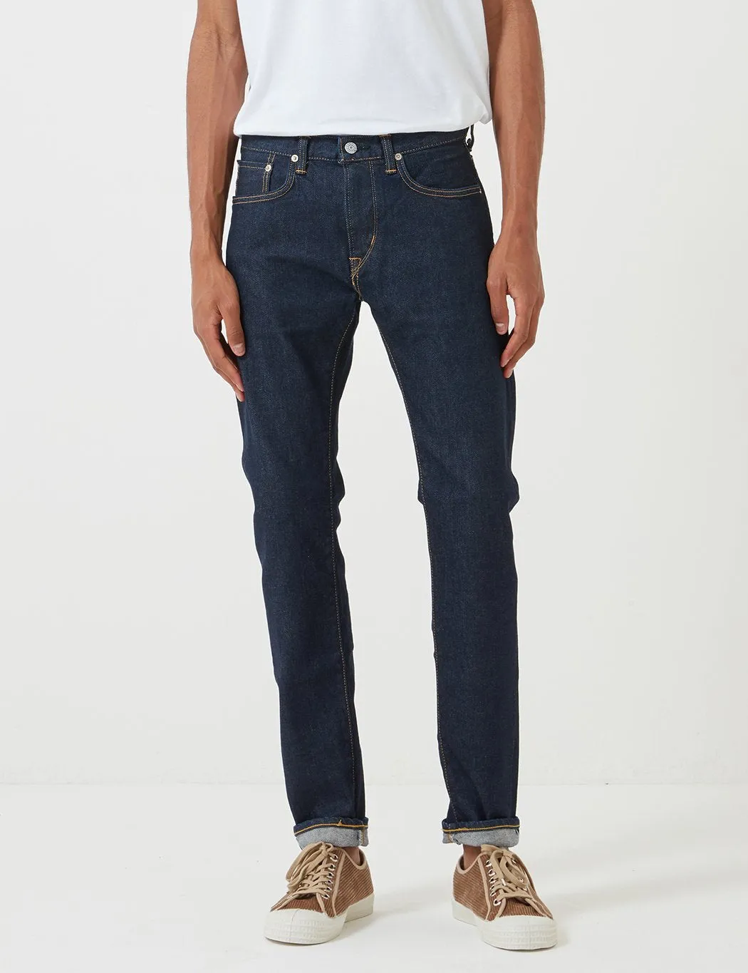 Edwin 'Made in Japan' Kaihara Selvage 12oz Jeans (Slim Tapered) - Blue Rinsed