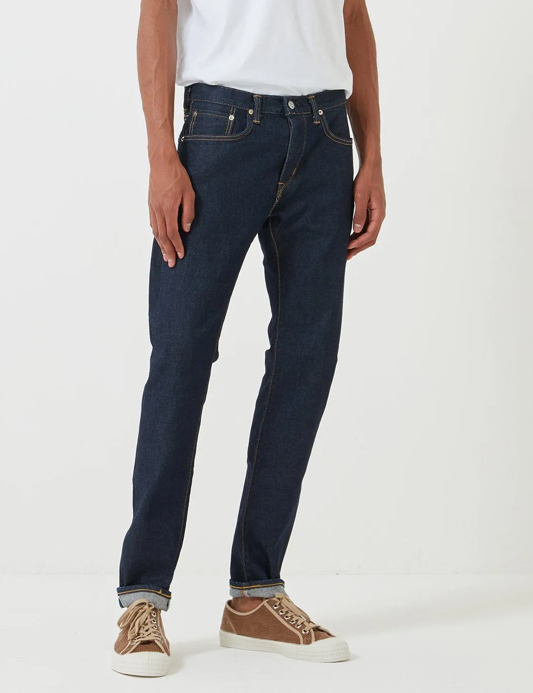 Edwin 'Made in Japan' Kaihara Selvage 12oz Jeans (Slim Tapered) - Blue Rinsed