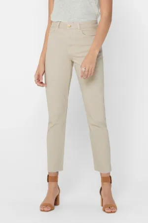 Emily High Waist Jeans - Ecru