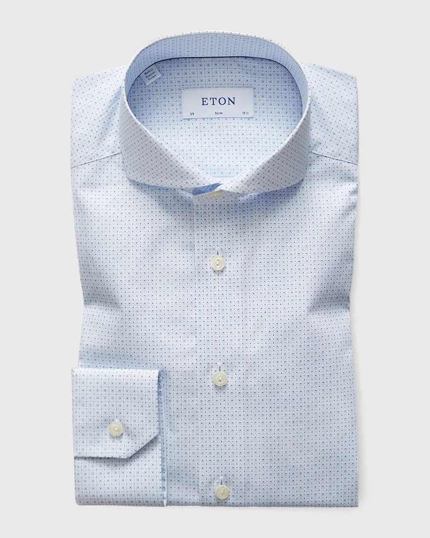 ETON 10000024723 BLUE SLIM SC SHIRT