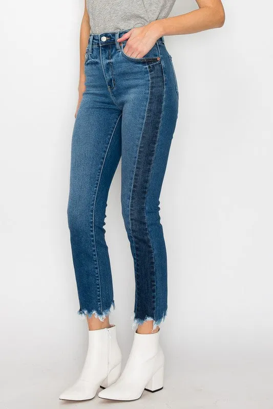 Faith Plus High Rise Slim Straight Jeans