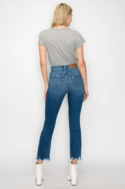 Faith Plus High Rise Slim Straight Jeans