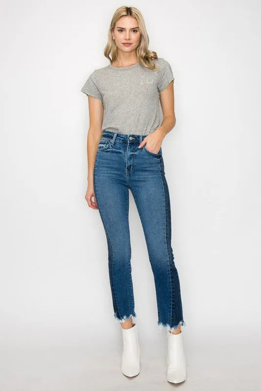 Faith Plus High Rise Slim Straight Jeans