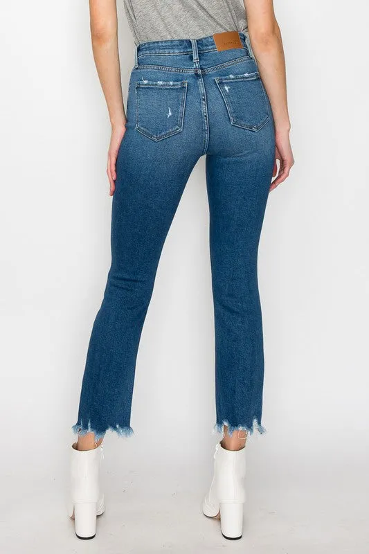 Faith Plus High Rise Slim Straight Jeans