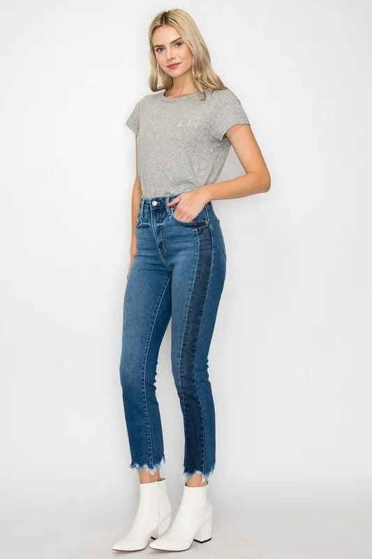 Faith Plus High Rise Slim Straight Jeans