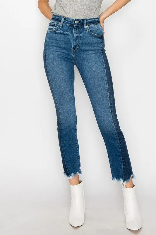 Faith Plus High Rise Slim Straight Jeans