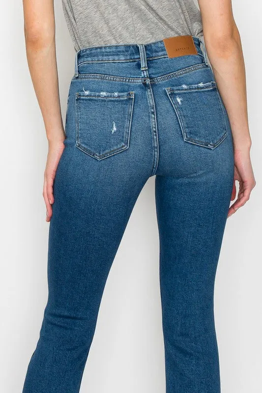 Faith Plus High Rise Slim Straight Jeans