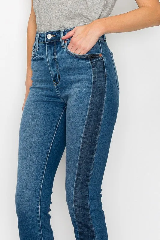 Faith Plus High Rise Slim Straight Jeans