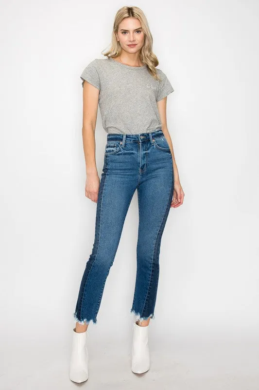 Faith Plus High Rise Slim Straight Jeans