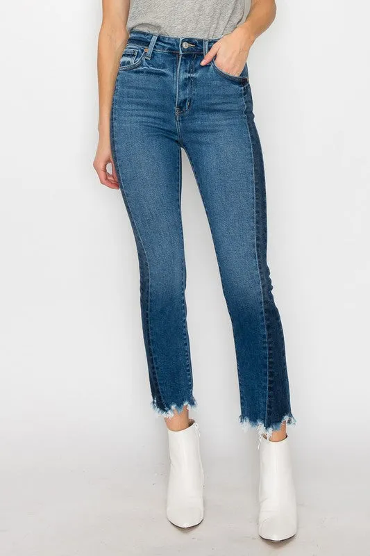 Faith Plus High Rise Slim Straight Jeans