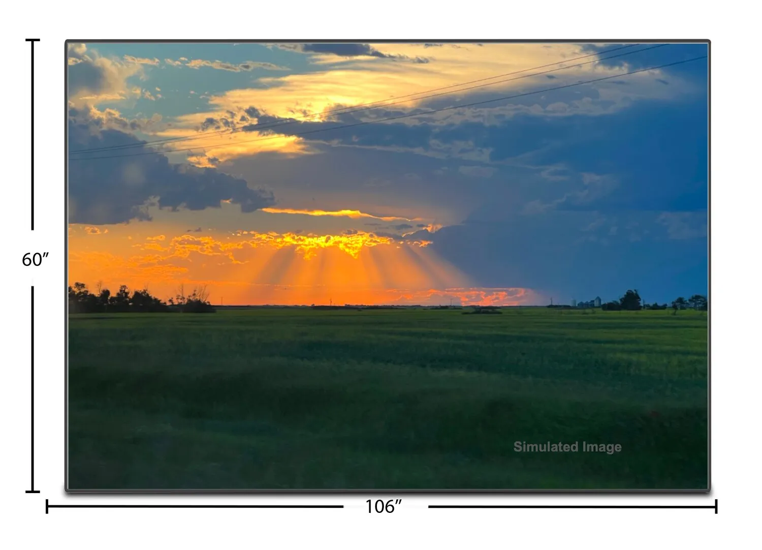 Grandview 120" Edge X Series Projection Screen - LF-PEX 120