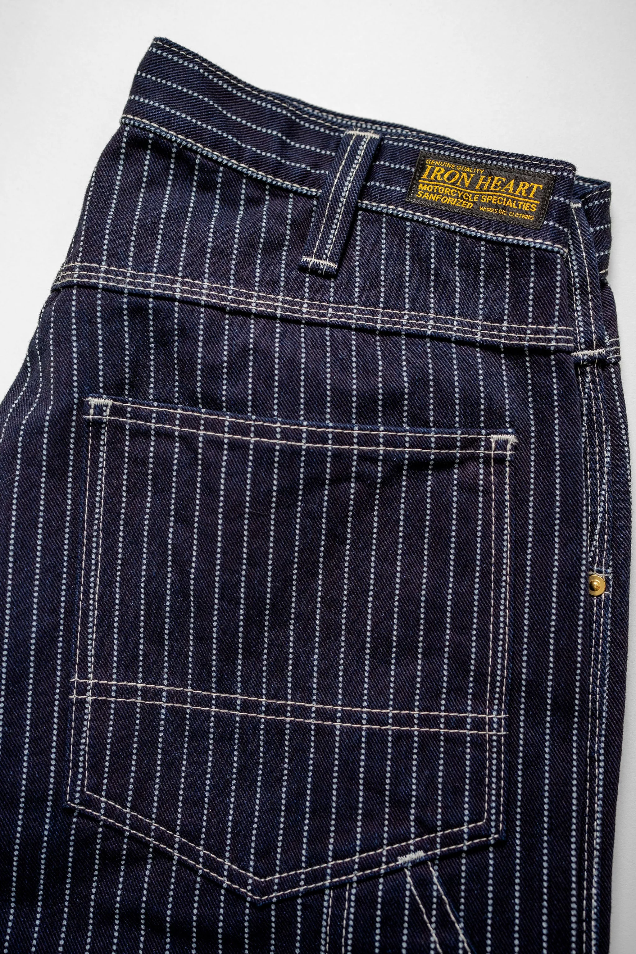 Iron Heart IH-814-IND 12oz Wabash Painter's Pants - Indigo