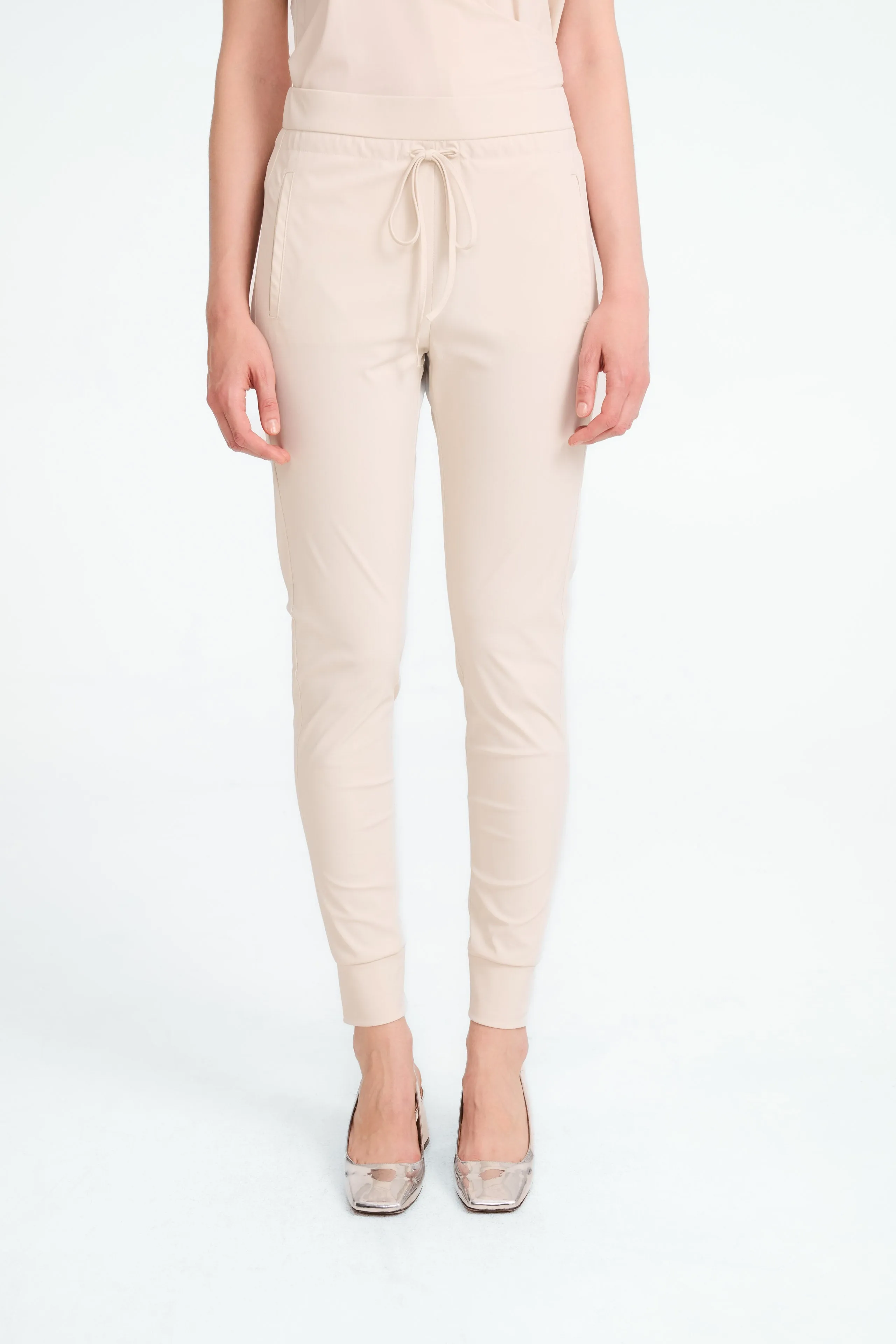 John strech technical jersey pants | Light Sand