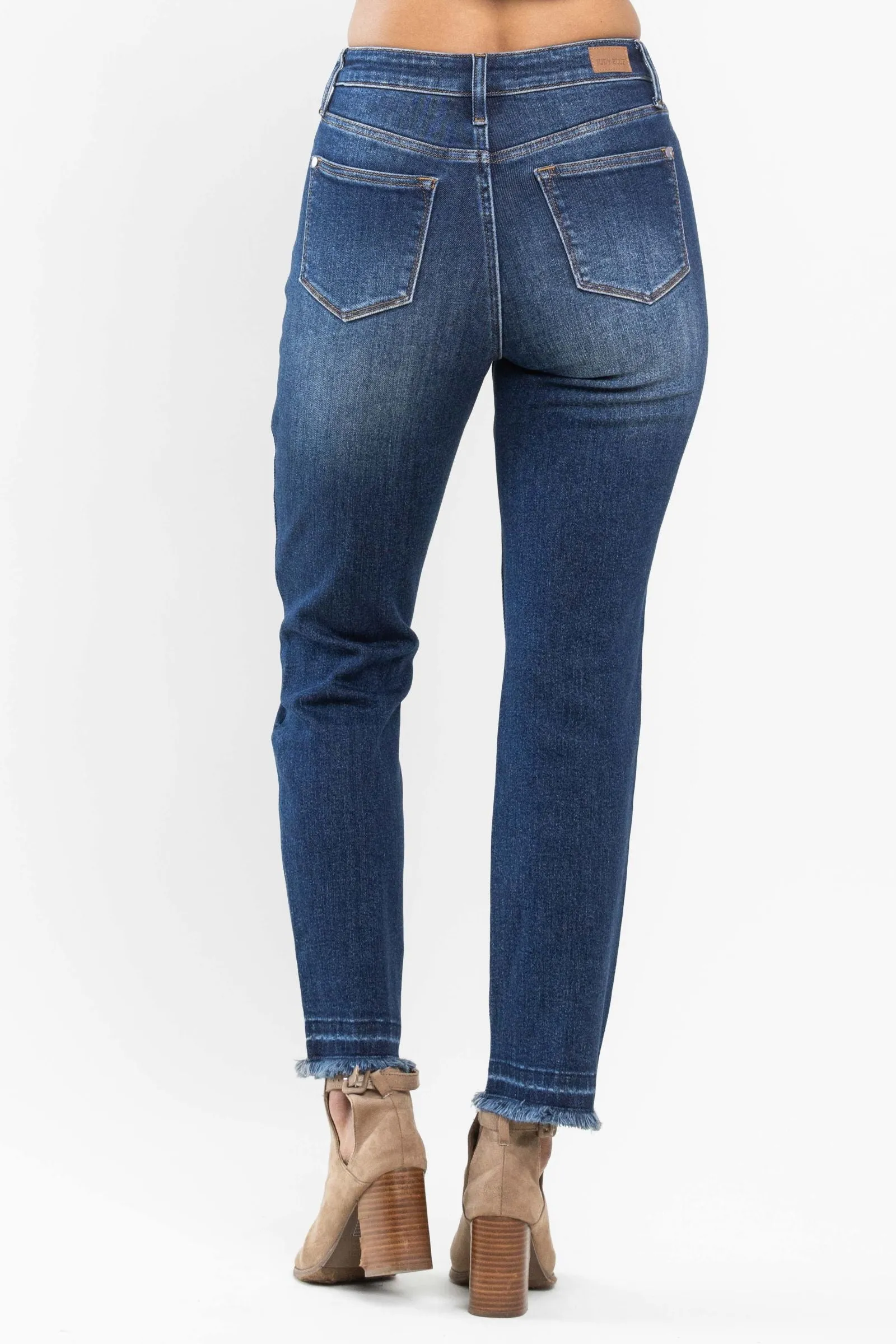 Judy Blue High Waist Release Hem Slim Fit Denim 88704