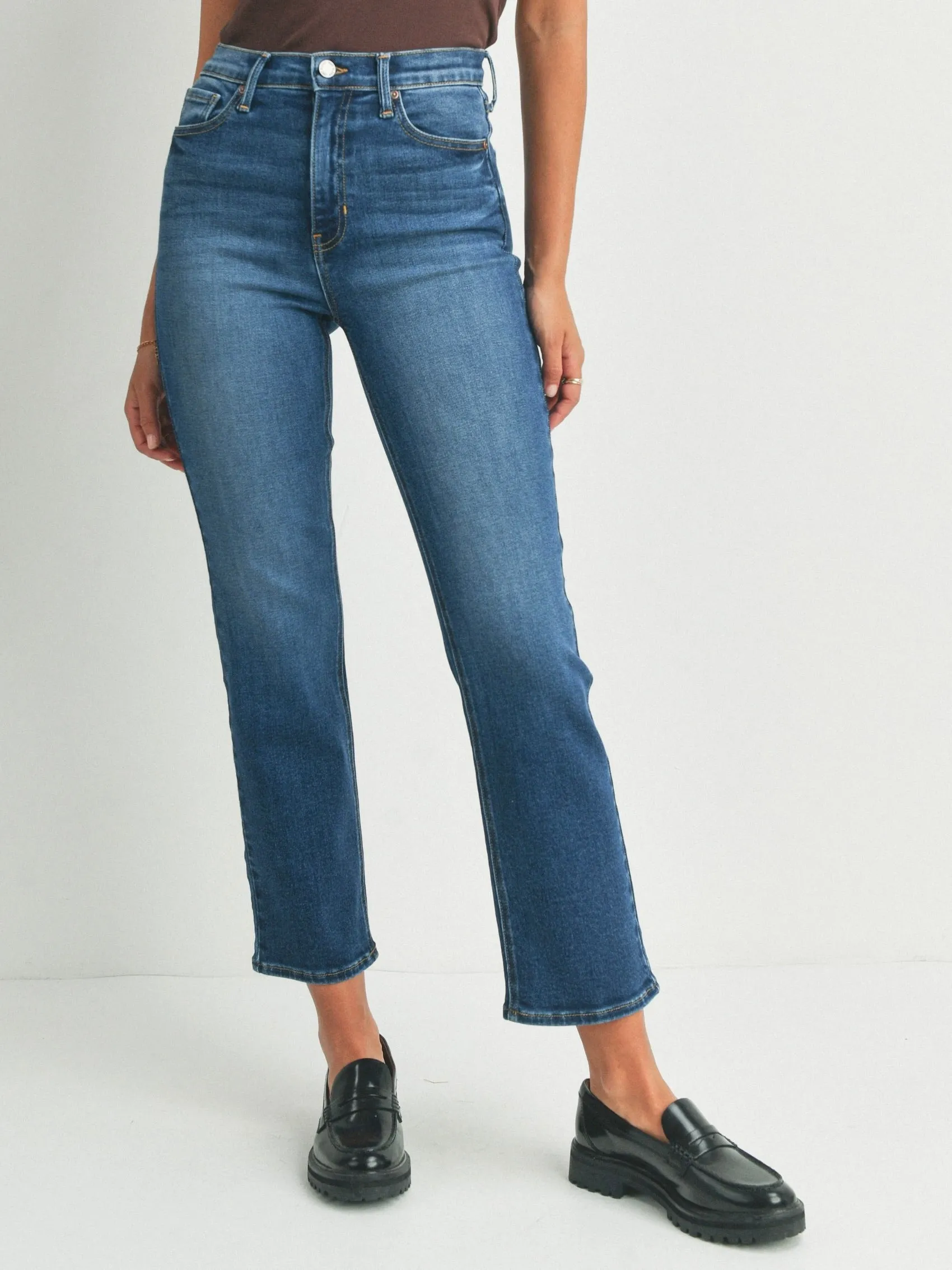 Just Black Denim : Classic Straight Jean