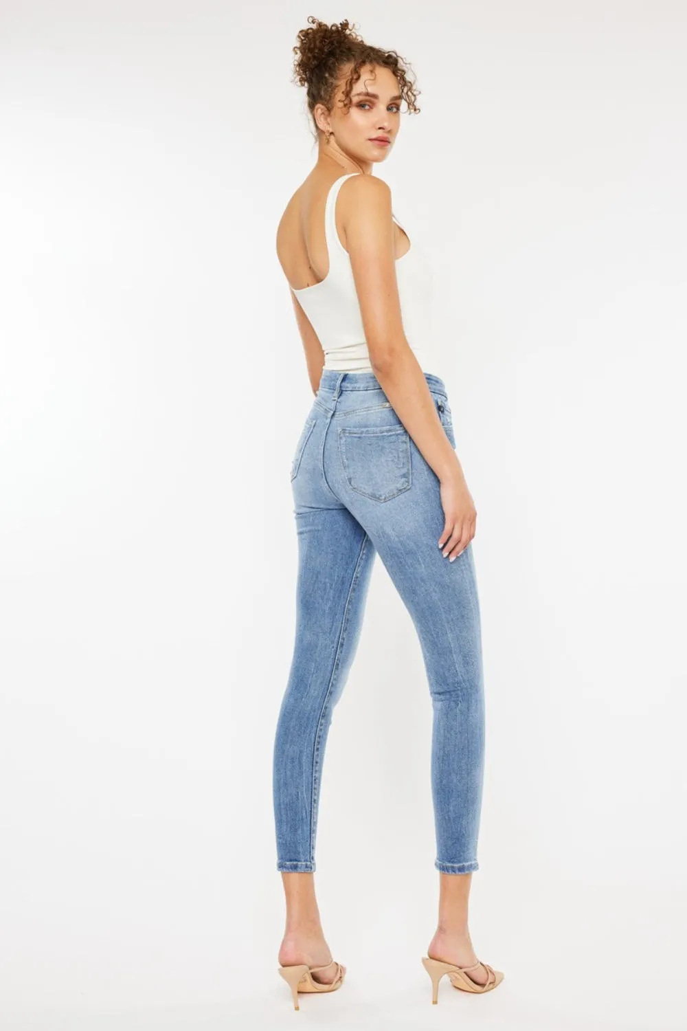 Kancan High Waist Cat's Whiskers Skinny Jeans