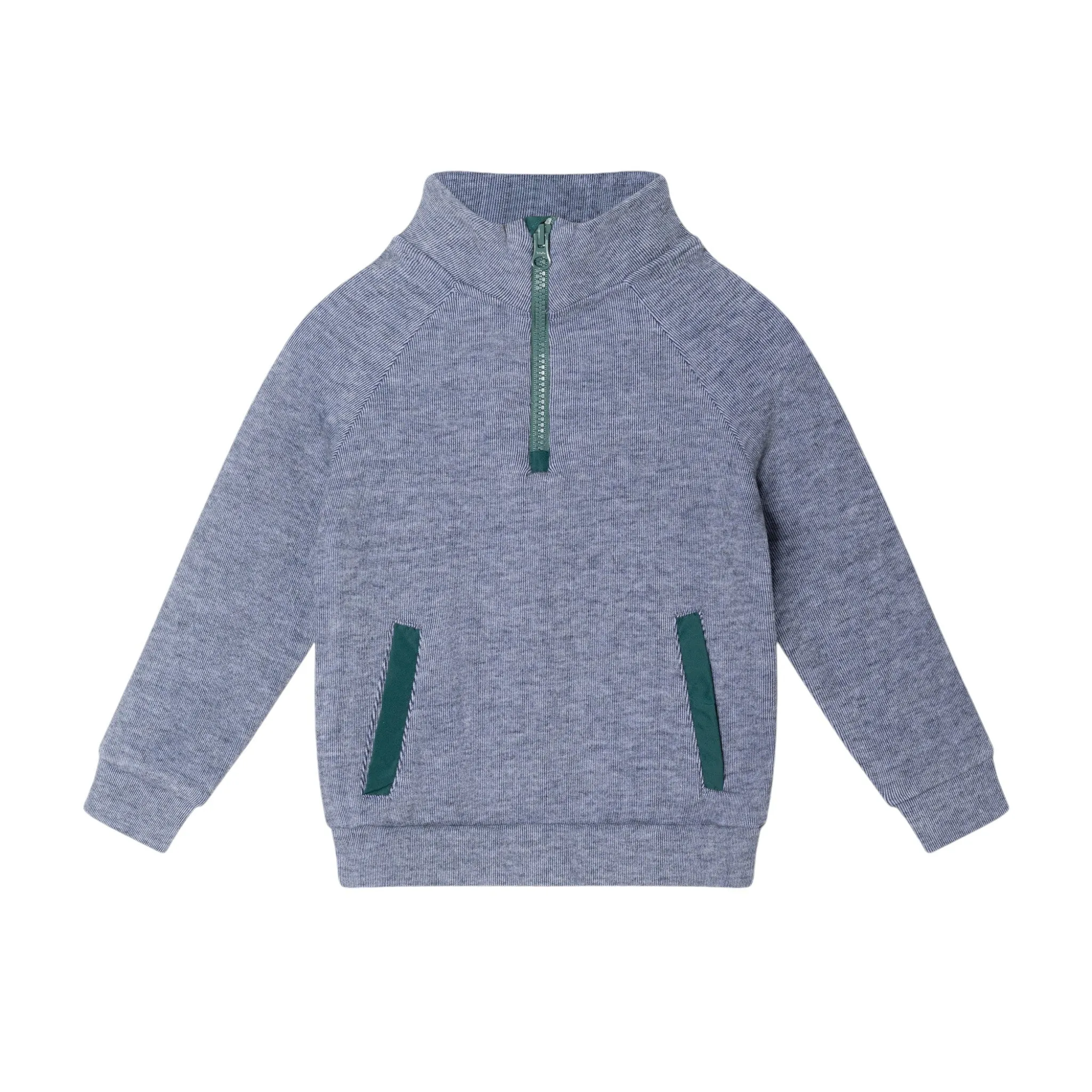 Kids Stretch Cord Sweatshirt & Pant Set | Navy Green