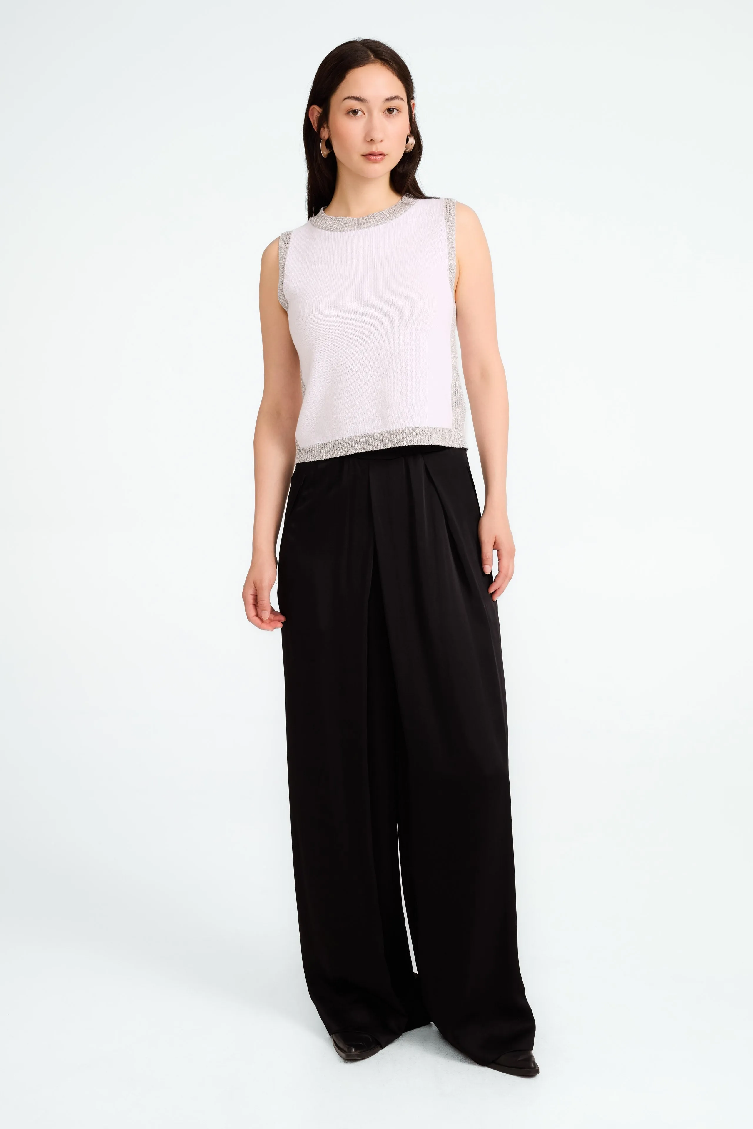 Letty rayon viscose pants | Black