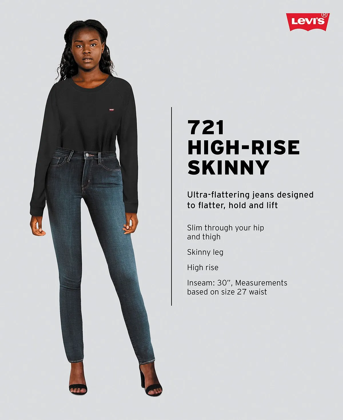 Levi's Women's 721 High Rise Skinny Jeans, Multi