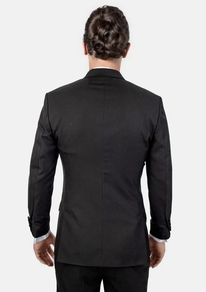 Liberty Black Sharkskin Tuxedo