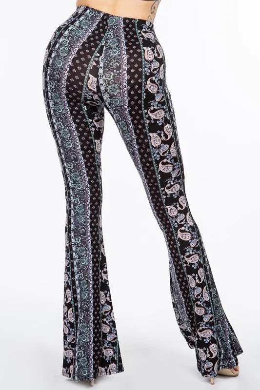 Look At Me Paisley Flare Pants